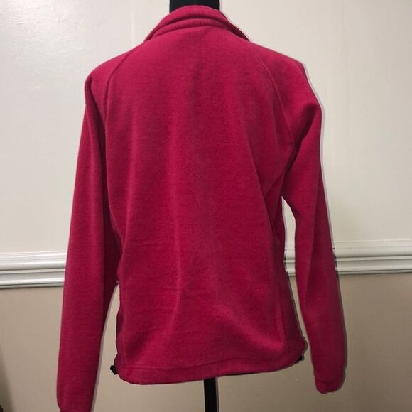 Columbia Fleece Pink Jacket- Medium - Picture 3 of 4